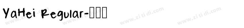 YaHei Regular字体转换